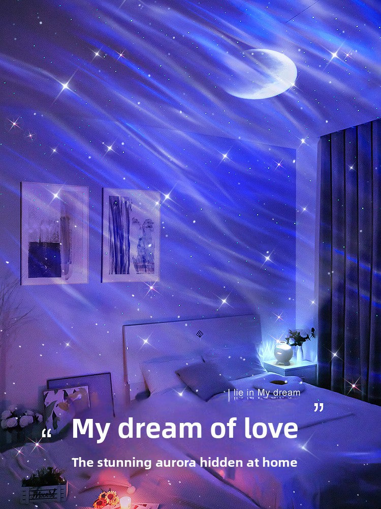 Northern lights star projection lamp night light