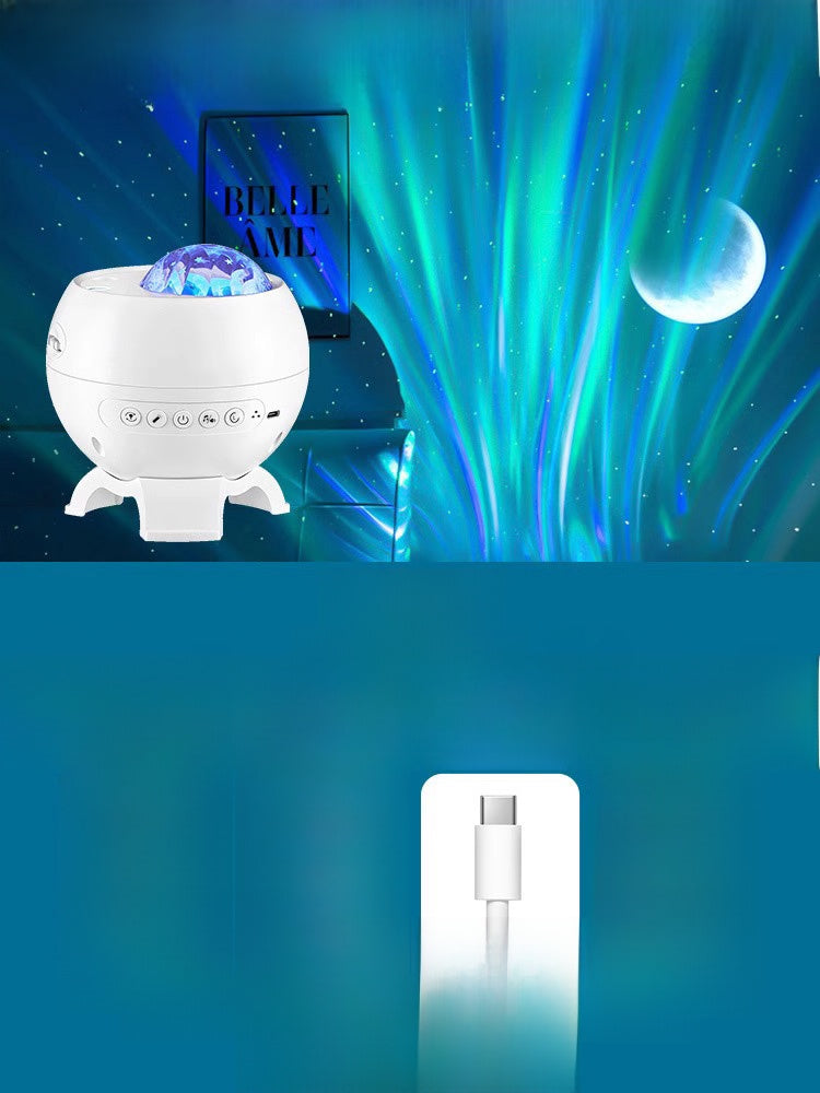 Northern lights star projection lamp night light