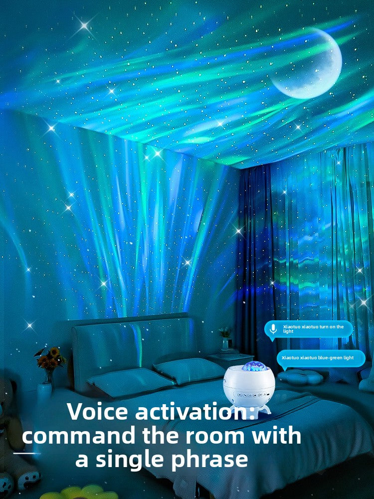 Northern lights star projection lamp night light