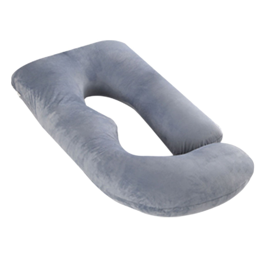 Ergonomic J-Shaped Maternity Pillow for Side Sleeping